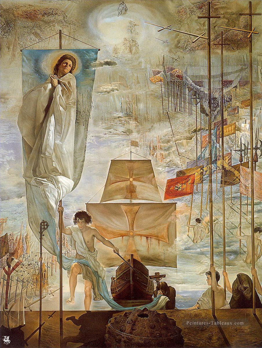 La découverte de l’Amérique par Christophe Colomb Salvador Dali Peintures à l'huile